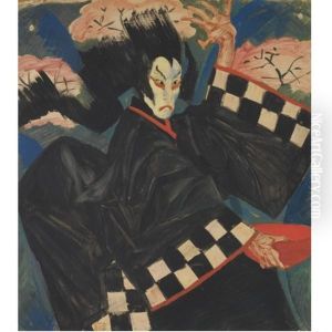 Portrait Of Usaemon by Alexander Evgenevich Iacovleff