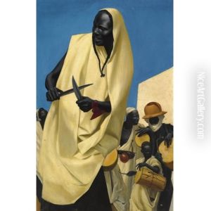 The Kuli-kuta Dance, Niamey by Alexander Evgenevich Iacovleff