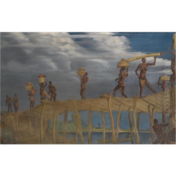 Footbridge At Fort Archambault - view 1
