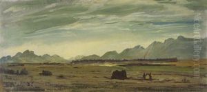 A Desert Landscape by Alexander Evgenevich Iacovleff