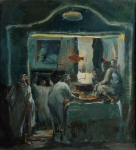 Cuisine A Tunis by Alexander Evgenevich Iacovleff