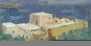 Port Calvi by Alexander Evgenevich Iacovleff