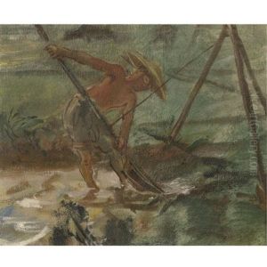 Asian Fisherman by Alexander Evgenevich Iacovleff