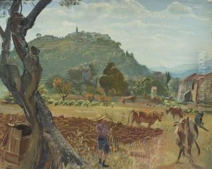 Mougins, Le Vieux Mas by Alexander Evgenevich Iacovleff