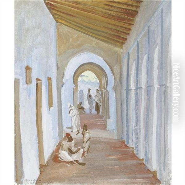 Figures In A Portico, Algeria - view 1