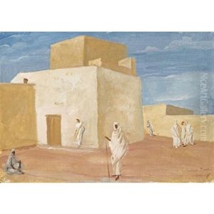 African Settlement by Alexander Evgenevich Iacovleff