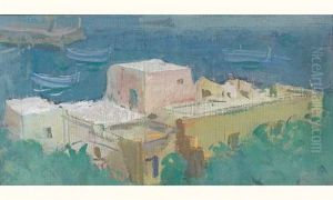 Port De Calvi by Alexander Evgenevich Iacovleff