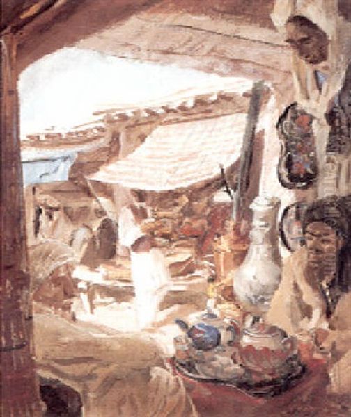 At Tchai-khane, Afghanistan - view 1