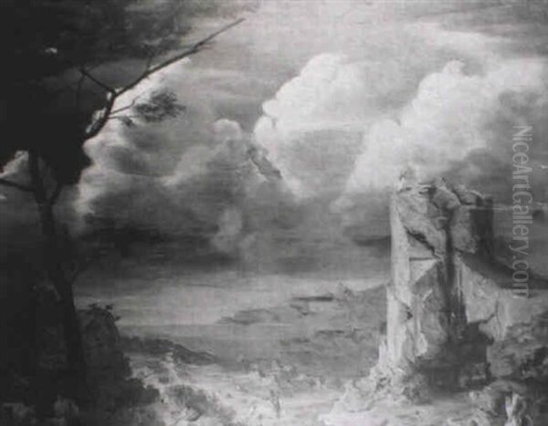 A Centaur And Naked Figures In A Classical Landscape - view 1