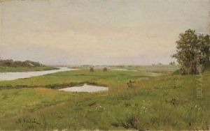 Meules De Foin Dans Un Champs