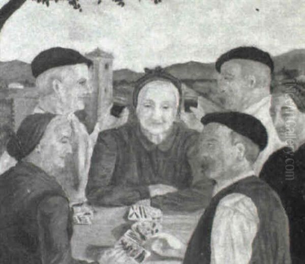 Vascos Jugando A Las Cartas - view 1