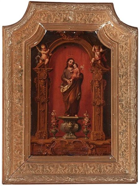 Inmaculada Y San Jose Con El Nino (pair) - view 1