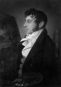 Self Portrait At Easel by Julius Caesar Ibbetson