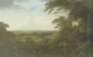 The Vale Of Glamorgan by Julius Caesar Ibbetson