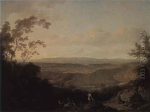 The Valley Of The Wye, Looking Towards Chepstow And Piercefield - view 1