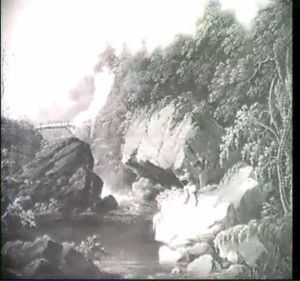 Rocky Gorge With Anglers At A Quiet Pool