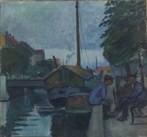 Scenery From Christianshavn, Copenhagen by Immanuel Ibsen