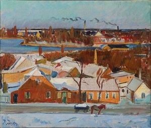 Winter Scene by Immanuel Ibsen