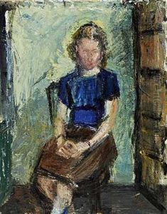 Portraet Af Eva Bjergvig by Immanuel Ibsen