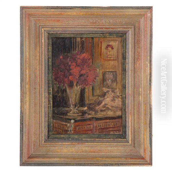 Vase Of Flowers In Interior - view 1