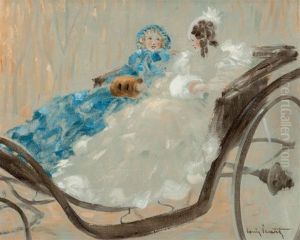 En Caleche (a Versailles) by Louis Icart