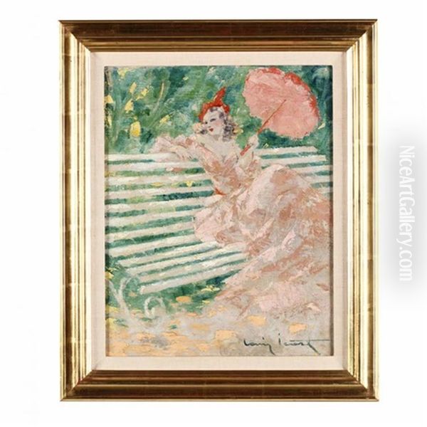Woman With Parasol - view 1
