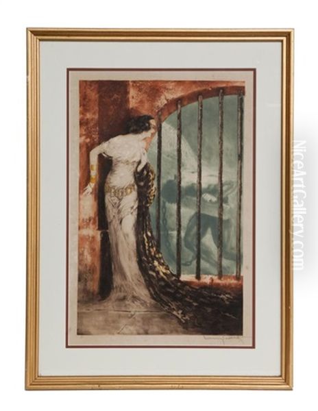 L.icart" - Painting W/ Frame - view 1