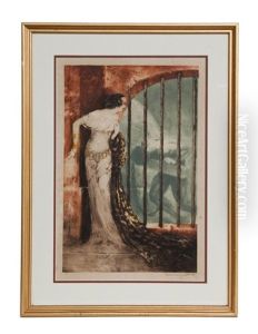 L.icart" - Painting W/ Frame by Louis Icart