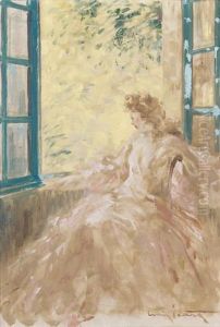 A La Fenetre by Louis Icart