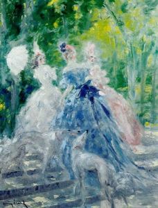 Rendez-vous Dans Le Parc by Louis Icart