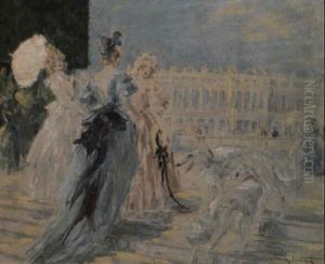 Apres-midi A Versailles by Louis Icart