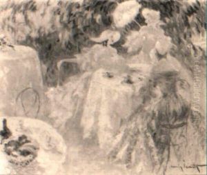 Fin De Dejeuner by Louis Icart