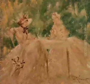 'a La Guinguette' by Louis Icart