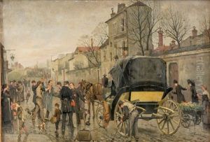 Scene De Rue A La Caleche