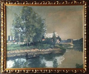Barque Sur Un Cours D'eau