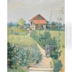 Sonniger Gartenweg