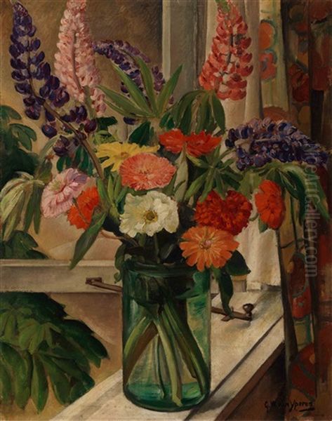 Still Life With Bouquet In A Window - view 1