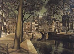 Leidsegracht Near Herengracht, Amsterdam by Gerrit Willem van Ijperen