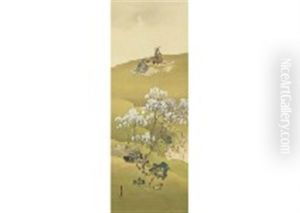 Playing Koto In Mt. Ashigara by Shokoku Ikai