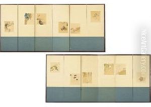A Pair Of Byobu (8 Works) A Pair Of Byobu (8 Works)