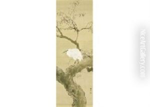 Old Willow And White Egret by Shuho Ikegami