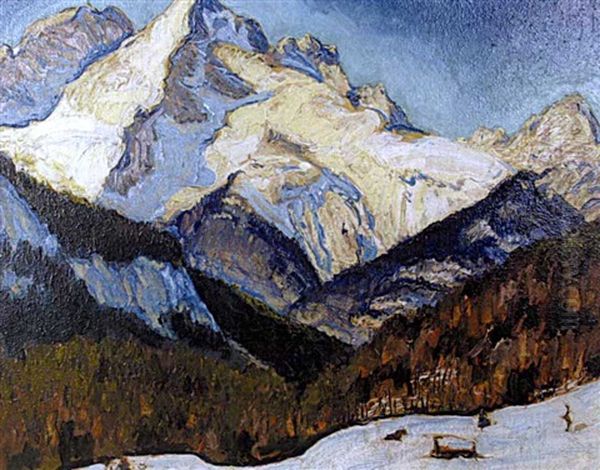 Alpenlandschaft In Winter - view 1