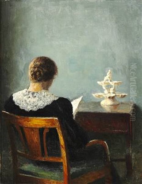 Girl Reading - view 1