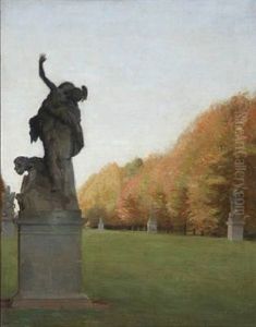 Fredensborg Palace Gardens With The Statues By Johannes Wiedewelt