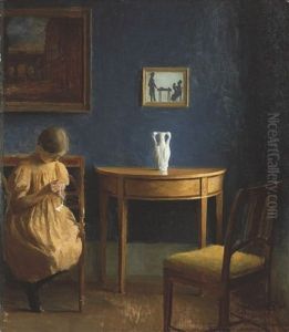 Girl In An Interior by Peter Vilhelm Ilsted