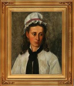 Portrait Of A Young Woman With Long Curly Hair And A White Shirt Portrait Of A Young Woman With Long Curly Hair And A White Shirt