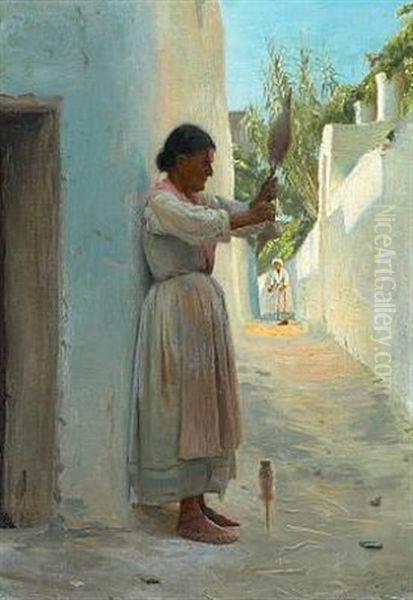 A Southern Scenery With Two Persons - view 1