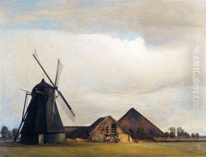 Vindmolle (windmill) by Peter Vilhelm Ilsted