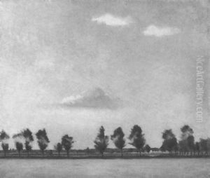 Weite Nordische Landschaft Unter Einem Fast Wolkenlosen Himmel by Peter Vilhelm Ilsted