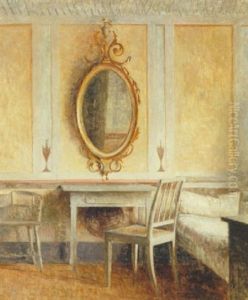 Interior Fra Liselund Slot by Peter Vilhelm Ilsted